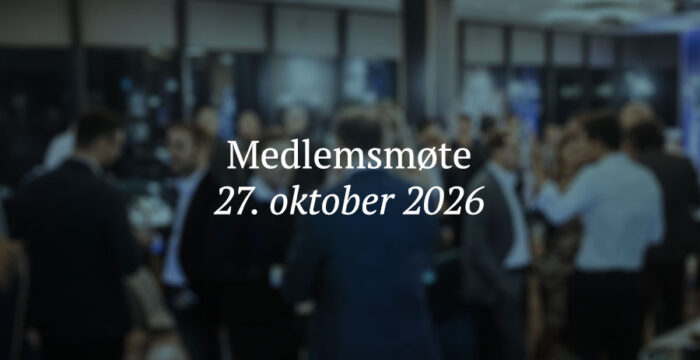 Medlemsmøte 27. oktober
