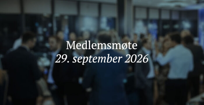 Medlemsmøte 29. september