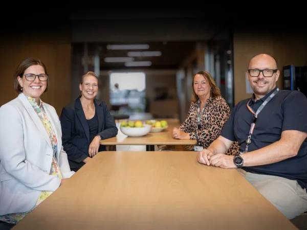Trine Agathe Lorentzen, Cathrine Molnes, Ingunn Thorsen og Kent-Olav Stabell i BDO vil dele kompetanse, løfte viktige næringssaker og bidra sammen med Moss Industri- og næringsforening til å gjøre Moss mer attraktiv for både bedrifter og arbeidskraft.